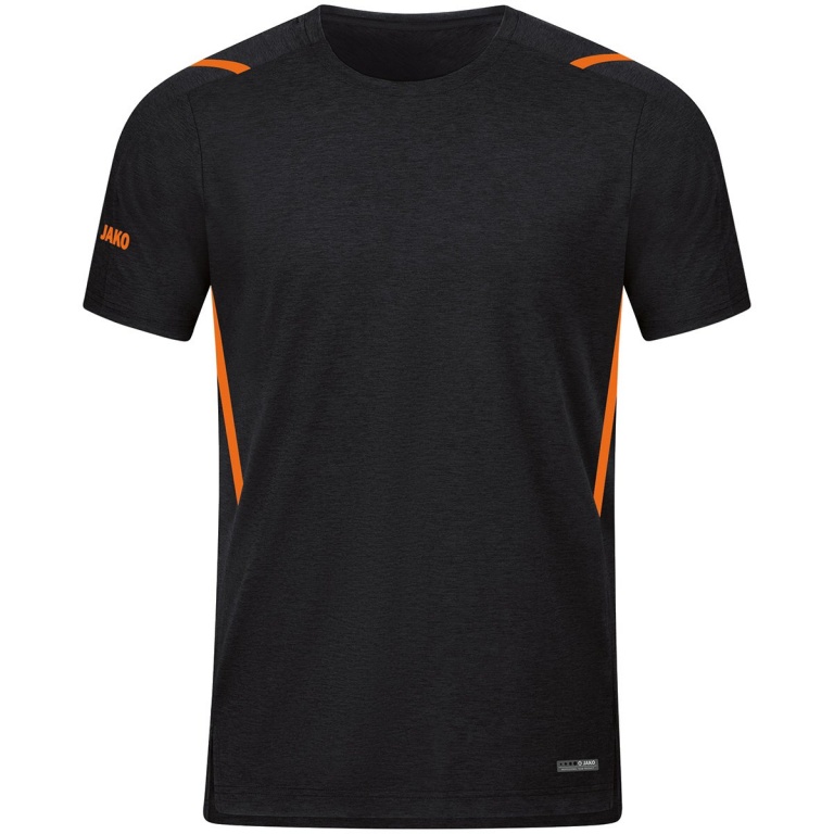 JAKO Sport-Tshirt Challenge - Polyester-Stretch-Jersey schwarz/orange Jungen